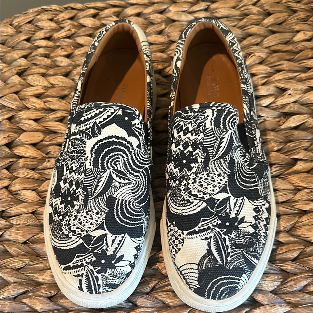 Polo by Ralph Lauren Black and White Women's Sneakers